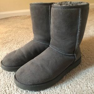 UGG Classic Short Boots Grey
